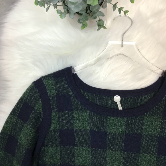 ▪️MARGARET OLEARY▪️Crew neck checkered Chartreuse - Picture 4 of 8